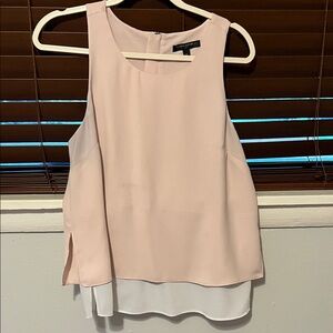 Banana Republic Blush Pink and White Tank Top